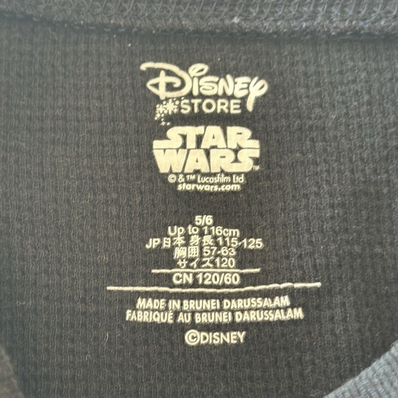 Disney Darth Vader Waffle Knit Long Sleeve Tee - Picture 7 of 11